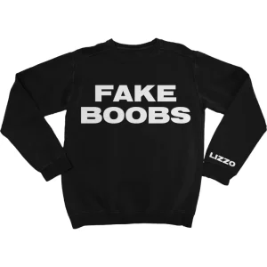 Fake Boobs Black Sweatshirt