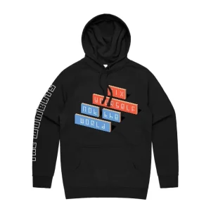 Fix Yourself, Not The World Black Hoodie
