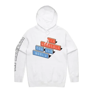 Fix Yourself, Not The World White Hoodie