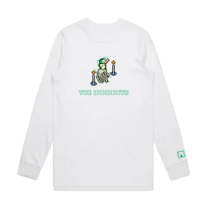 Fix Yourself, Not The World Yoga Skeleton White Longsleeve T-shirt