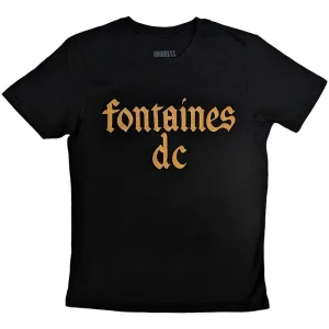 Fontaines D.C. Gothic Logo Black Small T-Shirt