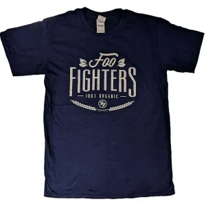 Foo Fighters 100% Organic Navy Blue Small T-Shirt