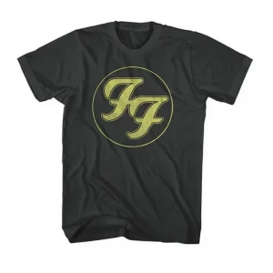 Foo Fighters Distressed FF Logo Black X-Large T-Shirt