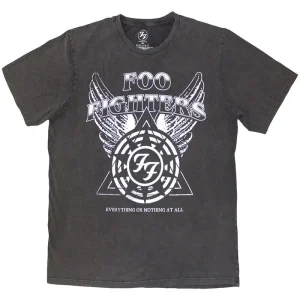 Foo Fighters EONAA Logo Stone Wash Charcoal Grey Small T-Shirt