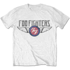 Foo Fighters Flash Wings White Small T-Shirt