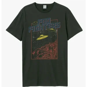 Foo Fighters Flying Saucers Amplified Charcoal XXL Unisex T-Shirt