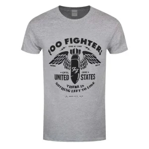 Foo Fighters Stencil T-Shirt Grey X-Large Mens New