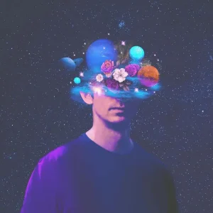 Fred V Luminous Vinyl LP Blue & White Marbled Colour 2024