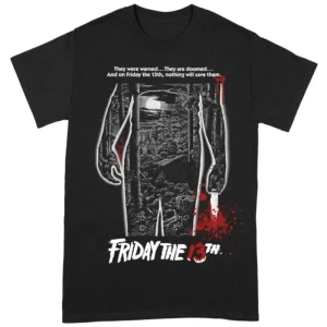 Friday The 13th Bloody Poster Black X-Large Unisex T-Shirt