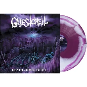 Gates To Hell Death Comes To All Vinyl LP Purple & White Swirl Colour 2025