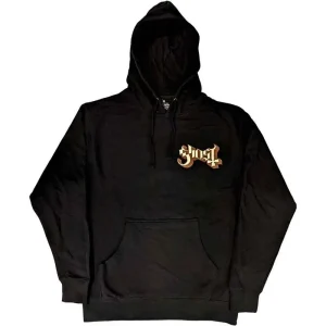 Ghost Logo Black Large Hoodie