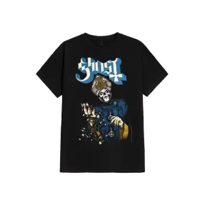Ghost Papa of the World Black X-Large T-Shirt