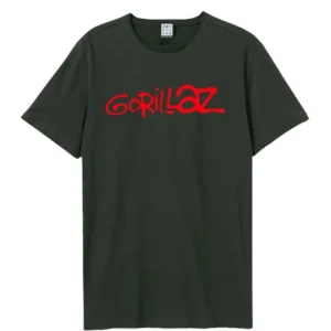 Gorillaz Logo Charcoal Grey XX-Large T-Shirt