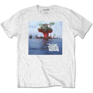 Gorillaz Plastic Beach White Medium T-Shirt