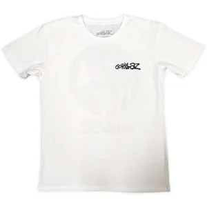 Gorillaz Song Machine Brush Logo White Medium T-Shirt
