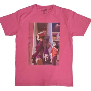 Gorillaz The Static Channel Pink Small T-Shirt