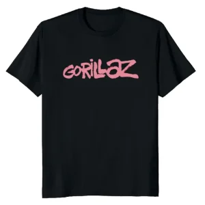 Graffiti Logo T-Shirt Black Salmon Print