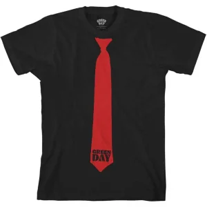 Green Day Tie Black Large Unisex T-Shirt