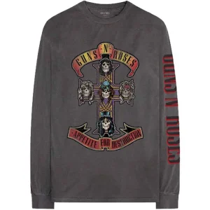 Guns N Roses Appetite Tour Charcoal X-Large Long Sleeved T -Shirt