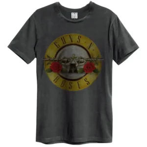 Guns N’ Roses Drum (Bullet) Amplified Charcoal X-Large Unisex T-Shirt