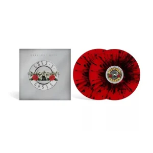 Guns N’ Roses Greatest Hits Vinyl LP Red & Black Splatter Colour 2024
