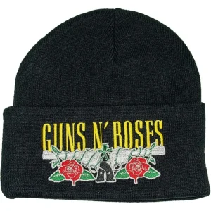 Guns N Roses Gun Crest Amplified Black Beanie Hat