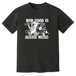 How Good Is Aussie Music Pals Black T-Shirt