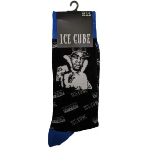 Ice Cube Unisex Ankle Socks: B&W Photo (Uk Size 7 – 11)