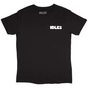 Idles Cartoon Flower Black Medium Unisex T-Shirt