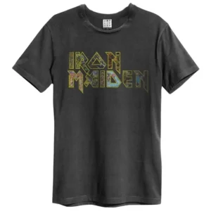Iron Maiden Eddies Logo Amplified Charcoal XXL Unisex T-Shirt