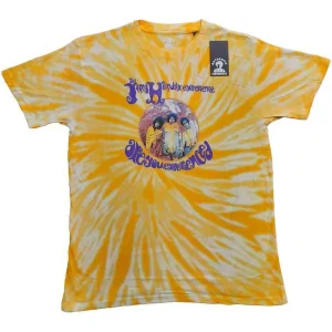Jimi Hendrix Are You Experienced Yellow Dye Wash Small Unisex T-Shirt