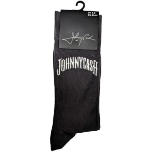 Johnny Cash Unisex Ankle Socks: Man In Black Logo (Uk Size 7 – 11)