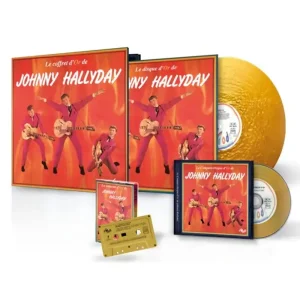 Johnny Hallyday La Coffret D’Or Vinyl LP, CD & Cassette Tape Gold Colour RSD 2024