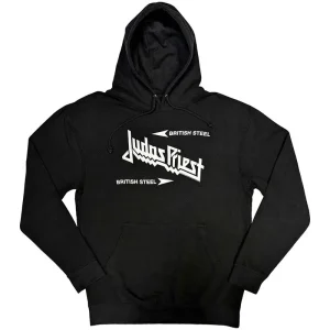 Judas Priest British Steel Logo Black Large Hoodie