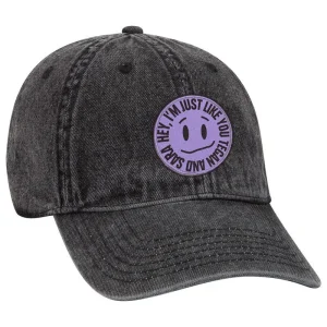 Kinda Smiley Denim Cap