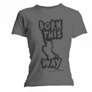 Lady Gaga Born This Way Ladies Grey Small T-Shirt