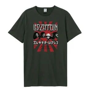 Led Zeppelin Burst Amplified Charcoal X-Large Unisex T-Shirt
