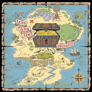 Less Than Jake Uncharted Vinyl EP Yellow Marble Colour 2025