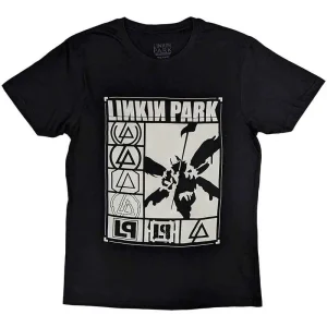 Linkin Park Logos Rectangle Black X-Large T-Shirt