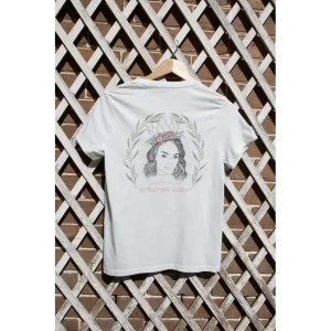 Little Llama with Huge Homecoming Queen back print tee shirt