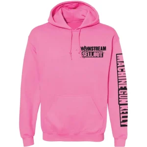 Machine Gun Kelly Face Pink Medium Unisex Hoodie
