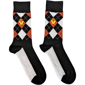 Madness Unisex Ankle Socks: Crown & M Brown Diamond (Uk Size 7 – 11)