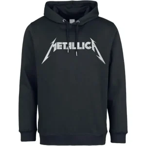 Metallica Logo Amplified Vintage Black Medium Unisex Hoodie