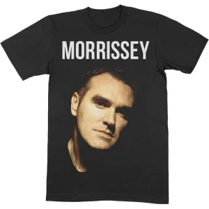 Morrissey Face Photo Black X-Large T-Shirt