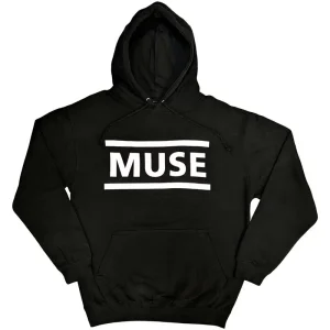 Muse White Logo Black Medium Hoodie