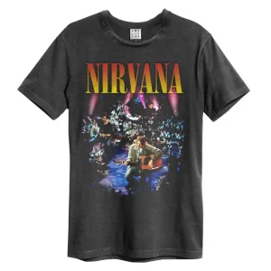 Nirvana Live In New York Amplified Charcoal X-Large Unisex T-Shirt