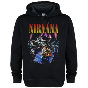Nirvana Live In New York Amplified Vintage Black Large Unisex Hoodie