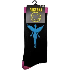 Nirvana Unisex Ankle Socks: In Utero Blue Angel (Uk Size 7 – 11)