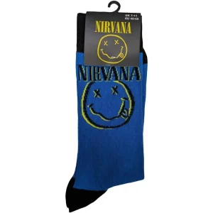 Nirvana Unisex Ankle Socks: Inverse Happy Face (Uk Size 7 – 11)