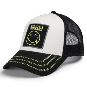 Nirvana White Trucker Baseball Cap